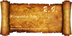 Ringvald Ida névjegykártya